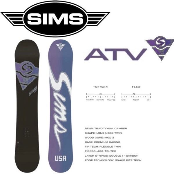 SIMS ATVスノーボード 143 22-23