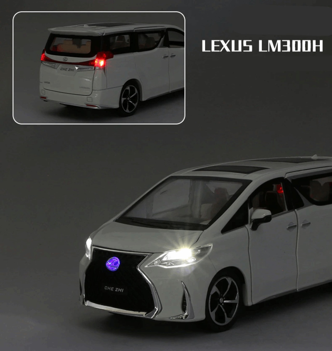 レクサス LEXUS LM300H 1/24 ミニカー ホワイト H186 - メルカリ