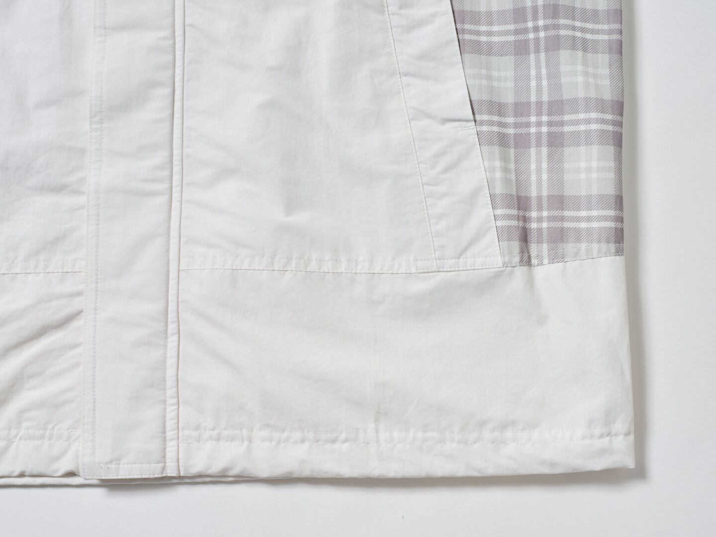 SAN SAN GEAR] SAN SAN X b.E CHECK JACKET [WHITE] 正規品 韓国