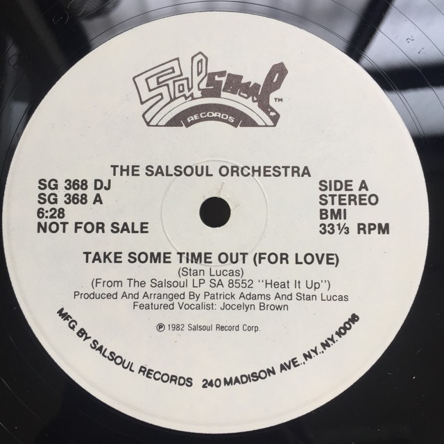 The Salsoul Orchestra ‎– Take Some Time Out (For Love)