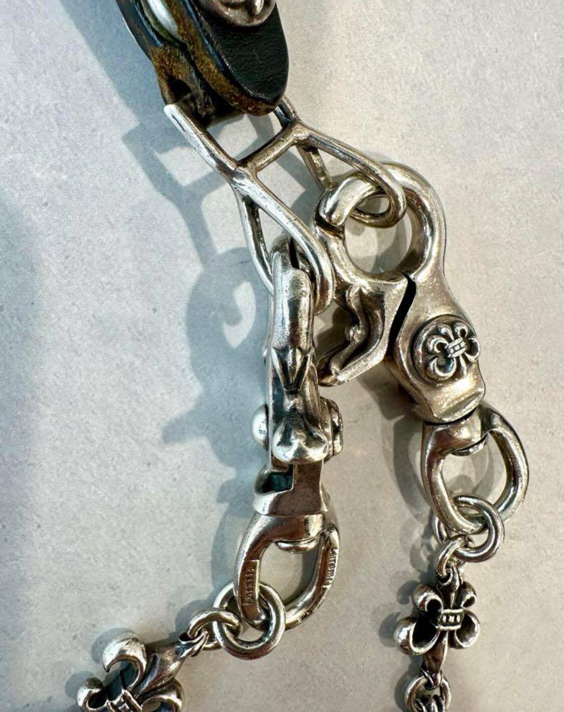 CHROME HEARTS クロムハーツ BSフレアハート 2クリップ ウォレット