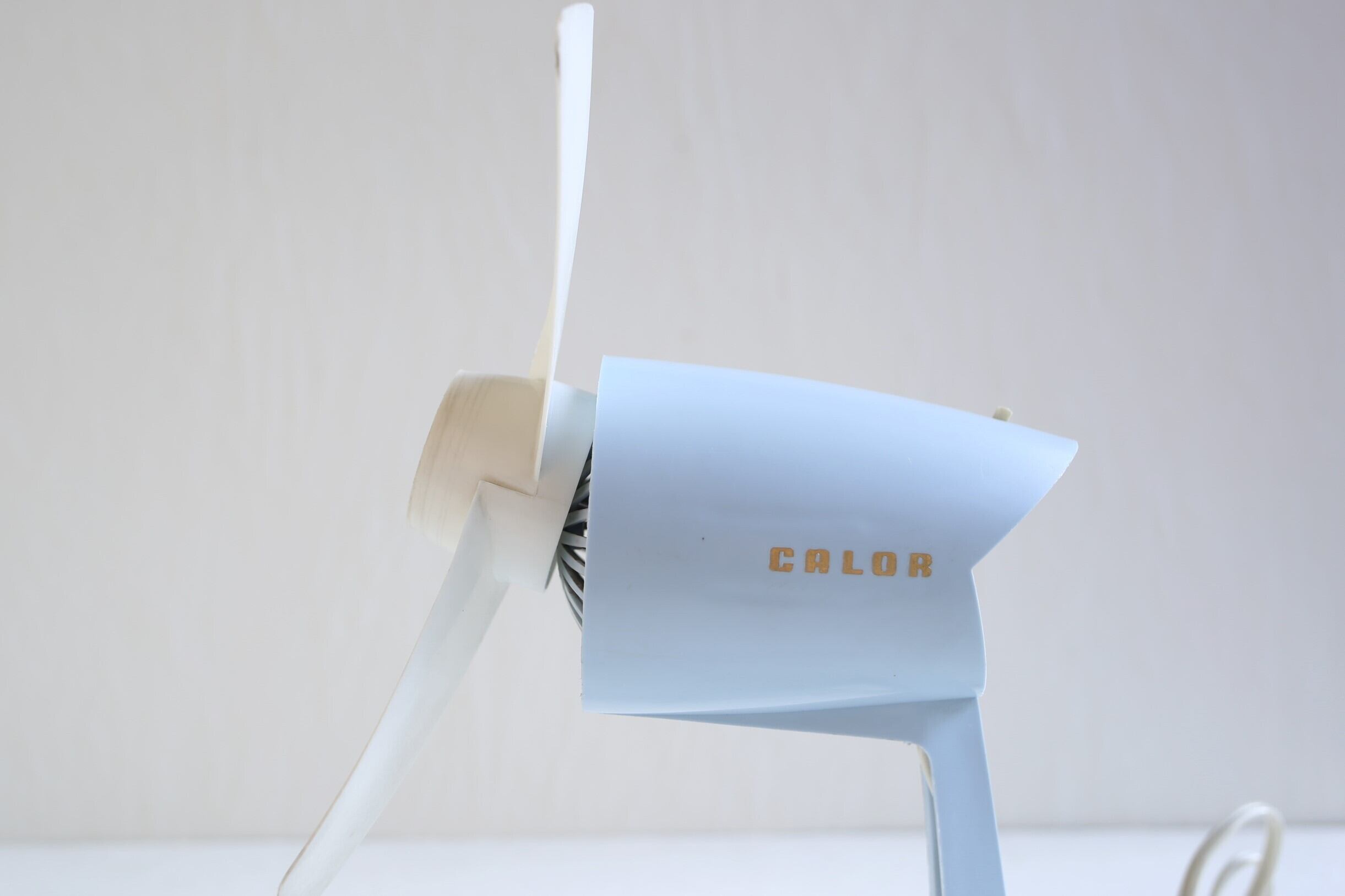 フランス アンティーク ヴィンテージ CALOR ミニ扇風機 (ブルー）N