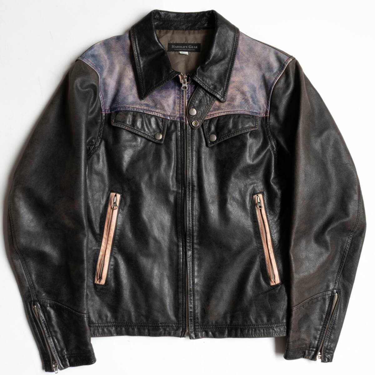 希少】Maison Martin Margiela 【REPLICA1950's Leather perfecto】 50