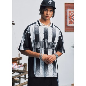 【DRIP6769】 STKD Stripe Uniform Design Tee