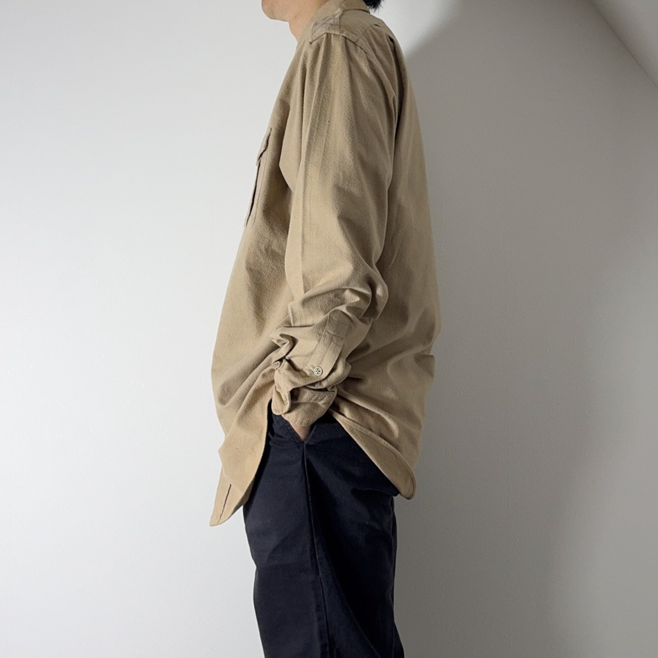 90s Polo by Ralph Lauren Chamois Cloth Safari Shirt L 古着 - 19