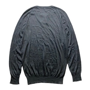 MAISON MARTIN MARGIELA ⑭ crew neck silk knit sweater