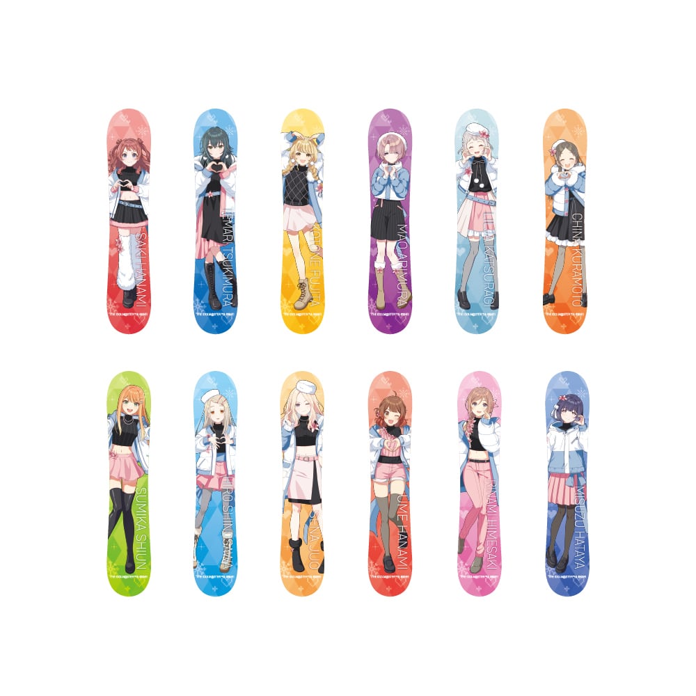 学園アイドルマスター スノーボード風ステッカー BOX 全12種
