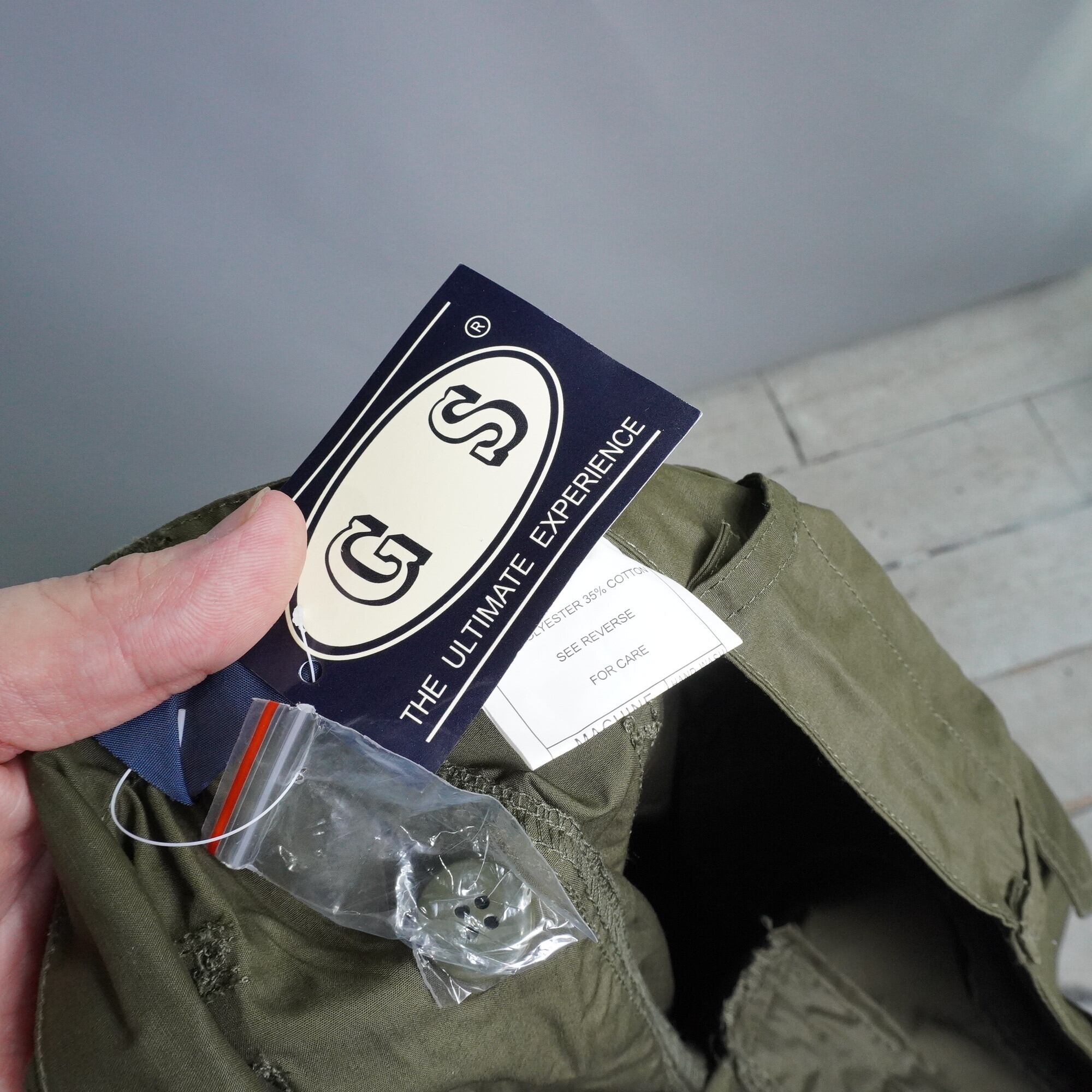 UK LABEL】 Techno pants military テクノパンツ カーキ UK LABEL】 Techno pants military テクノパンツ カーキ