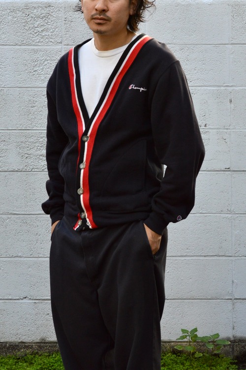 Champion 80s Sports Sweat Cardigan Made in USA チャンピオン 1980 前期モデル 青刺繍 スウェット