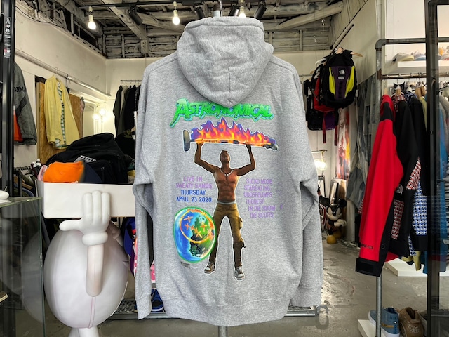 TRAVIS SCOTT × FORTNITE CACTUS JACK ASTRO HOODIE ASHGREY MEDIUM 55423