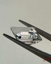 Natural White Topaz 13.35ct Square Cut Loose Gemstone 天然ホワイトトパーズ 13.35ct スクエアカット ルース【LE-0072】