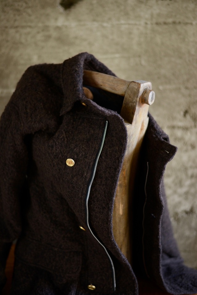 blackbird / motorcycle half coat  fabric by Lyria (brown)
