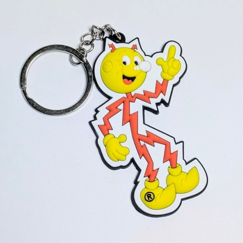 送料無料！ ★ラバーキーホルダー★ 【 Reddy Kilowat ( レディキロワット )   】 〚アメリカン雑貨 アメトイ〛