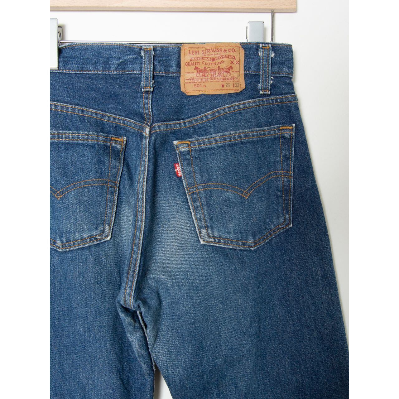 【LEVI'S 501】Made in U.S.A. straight denim pants W29 L33(リーバイス アメリカ製 ストレートデニムパンツ ジーンズ)10d