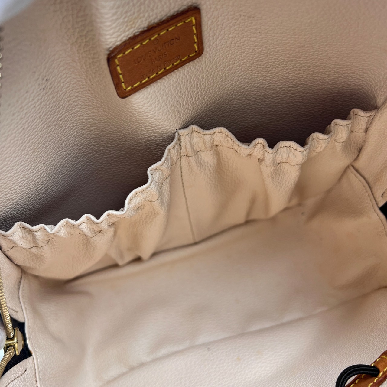 LOUIS VUITTON ルイヴィトン スポンティーニ ２WAY レザー ショルダーバッグ ブラウン A-13546