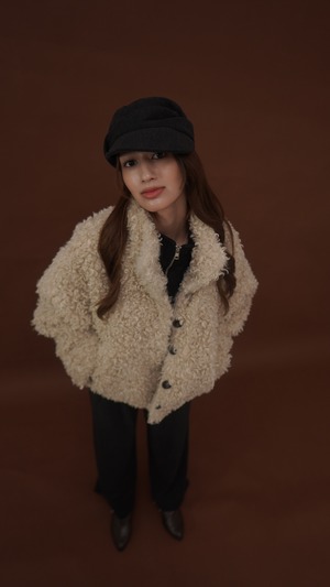 poodle fur blousonJK／ivo