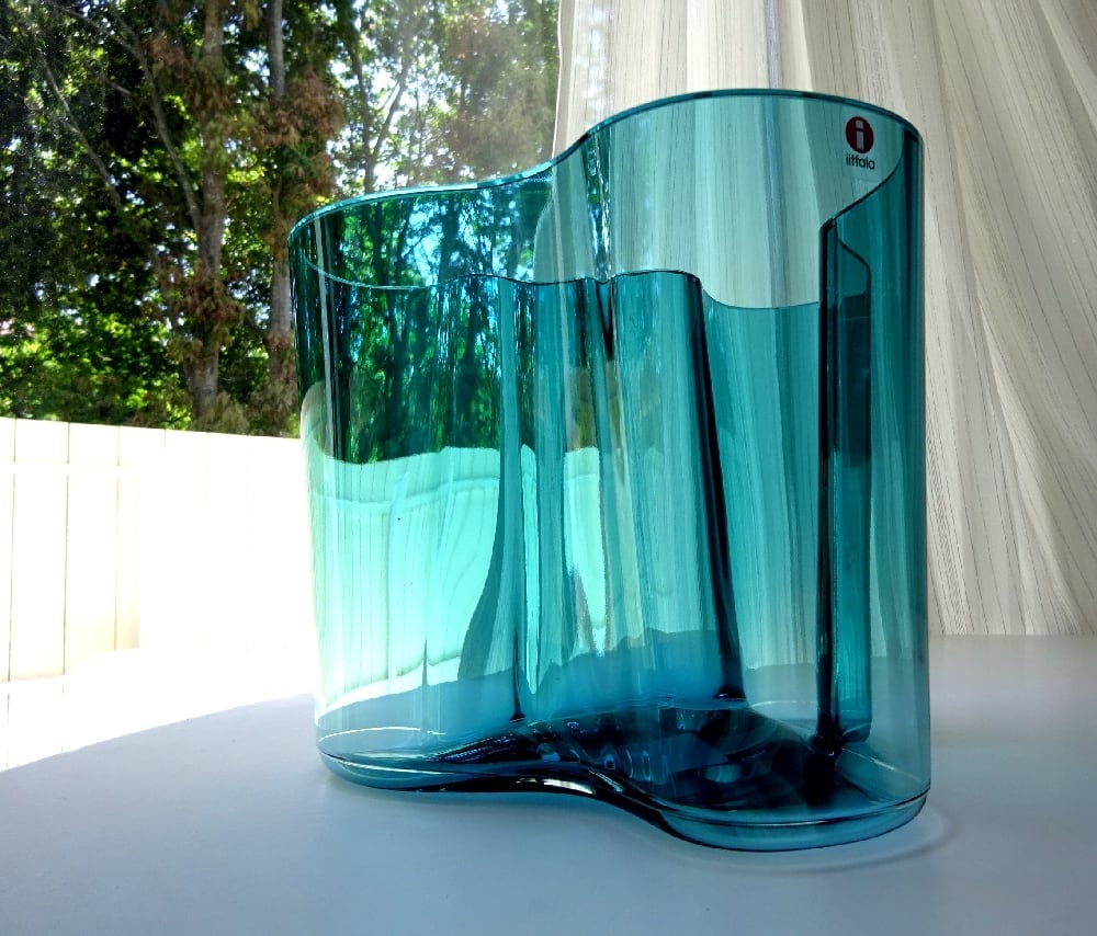 iittala / イッタラ アアルト アールト フラワーベース シーブルー VASE Alvar Aalto Sea Blue 160mm 花瓶  北欧 箱付 | torori powered by BASE