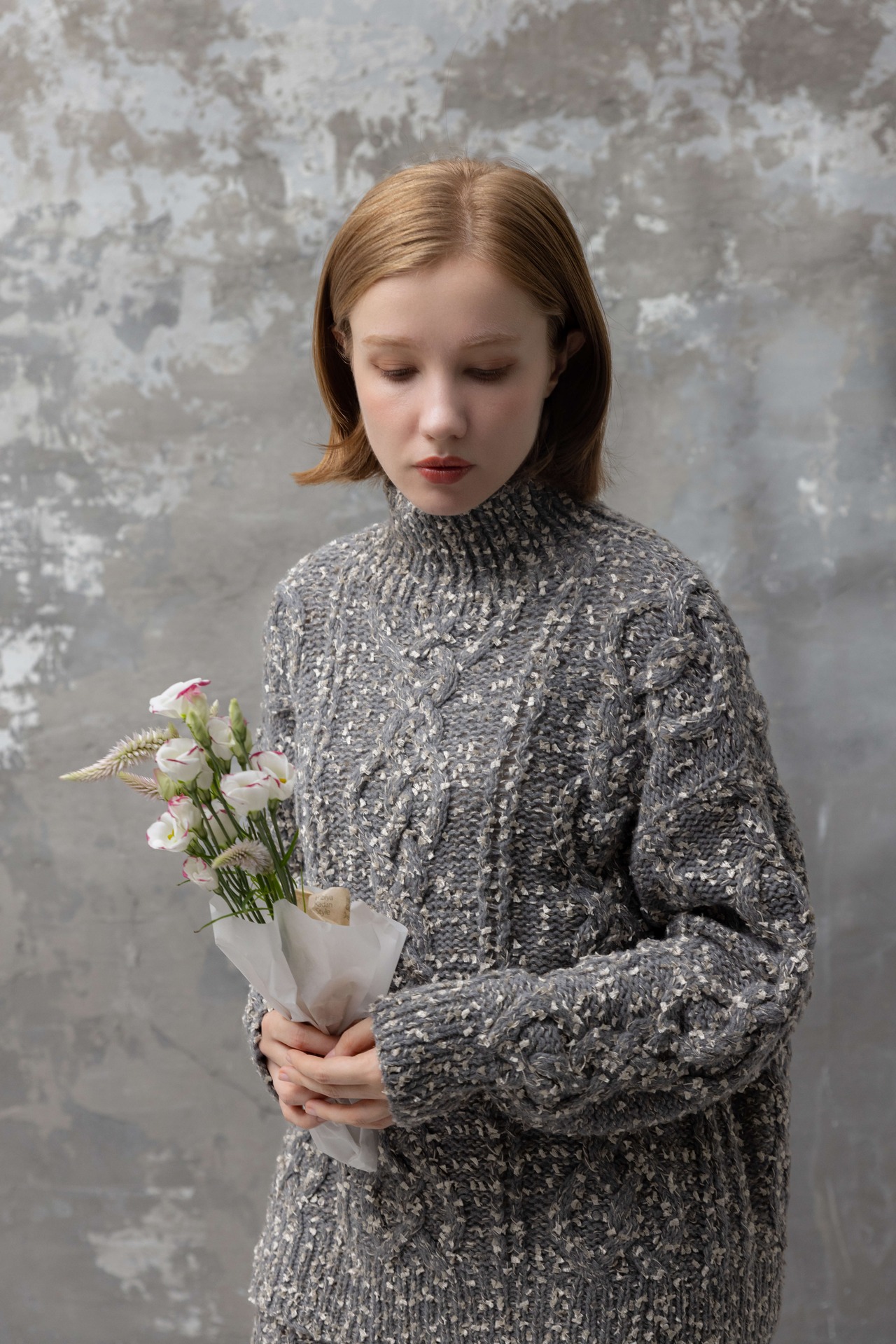 Fancy Ribbon Back Open Aran PO Knit