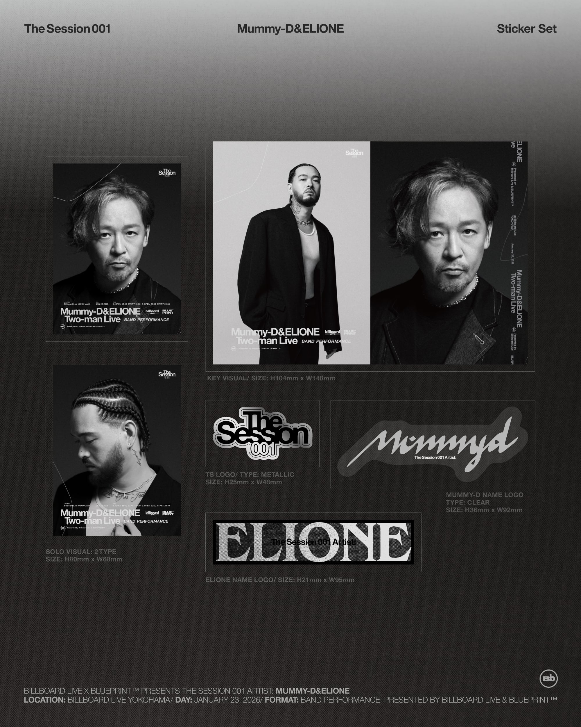 NEW】Mummy-D×ELIONE | B2 POSTER&STICKER SET | BLUEPRINT™