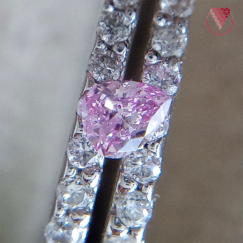 専用0.191ct SI-2 ピンクダイヤFANCY PURPLISH PINK