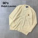 90’s POLO by Ralph Lauren 刺繍 ウール カーディガン