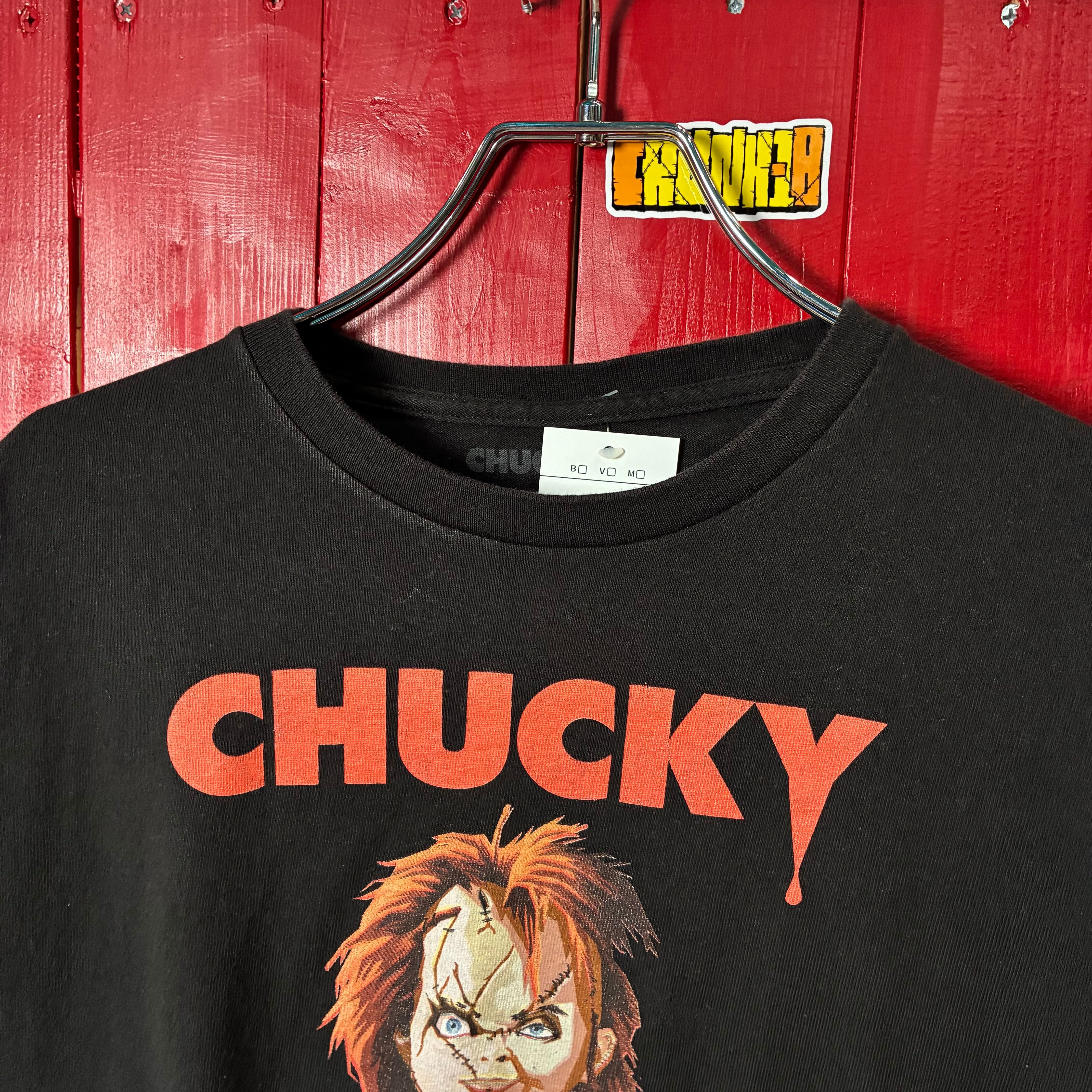 CHACKY ホラーTシャツ 黒 チャッキー XLムービー | 古着屋 the moon
