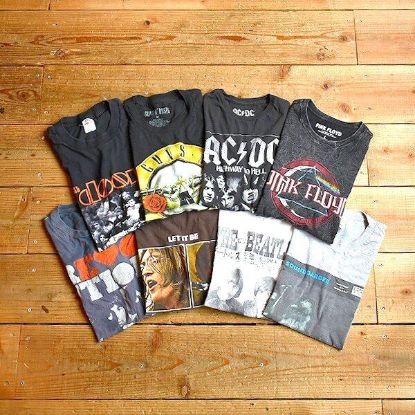 1点物◇ビートルズBeatles茶プリントTシャツ古着メンズXXL