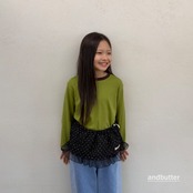 【取寄/韓国直送】and butter キャンディバイカラーTシャツ｜秋服｜韓国子供服｜26/AT