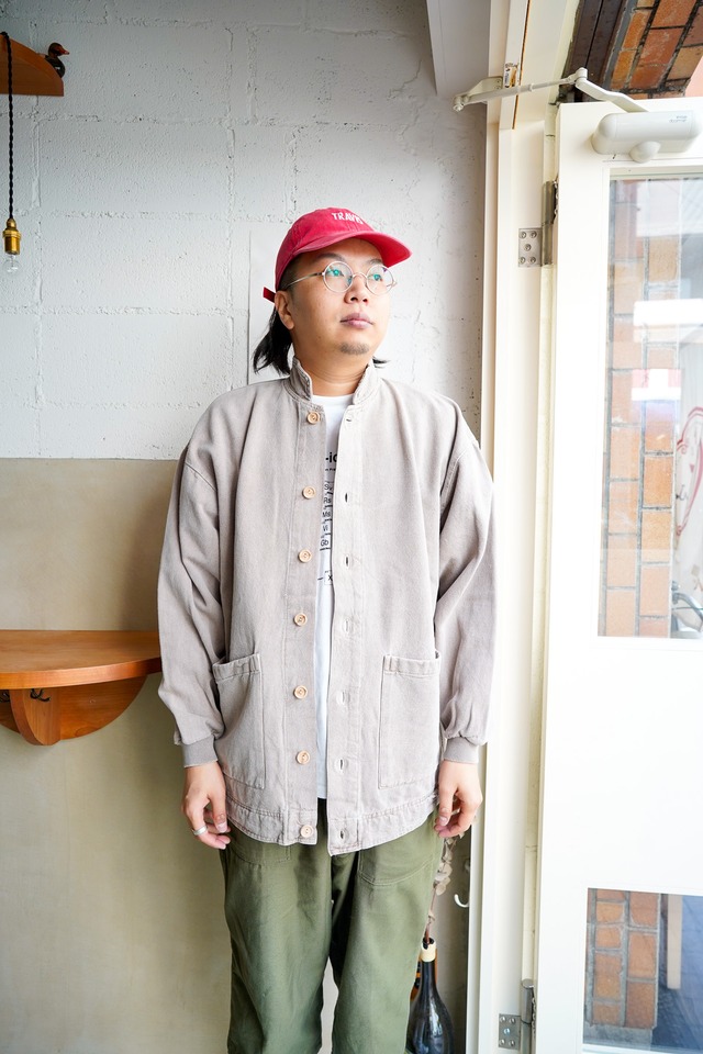 【1980-90s】"Made in USA" Cotton 100% Stand Collar JKT / 6-343
