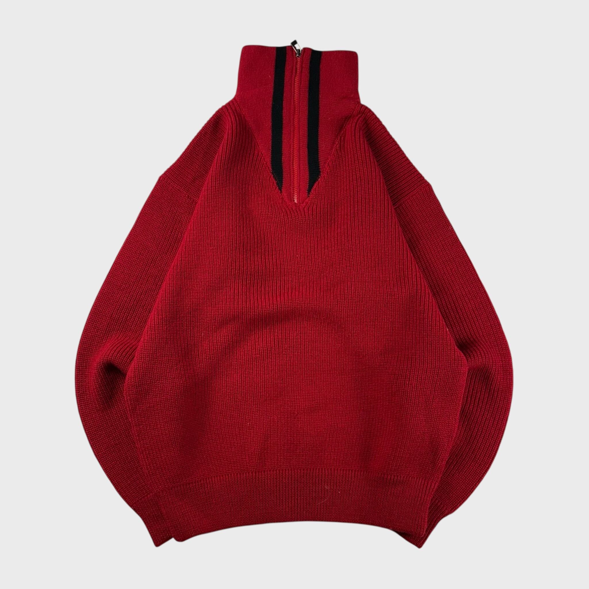 LONGHOUSE カナダ製 カウチンニット サンダーバード M相当 ジップ 