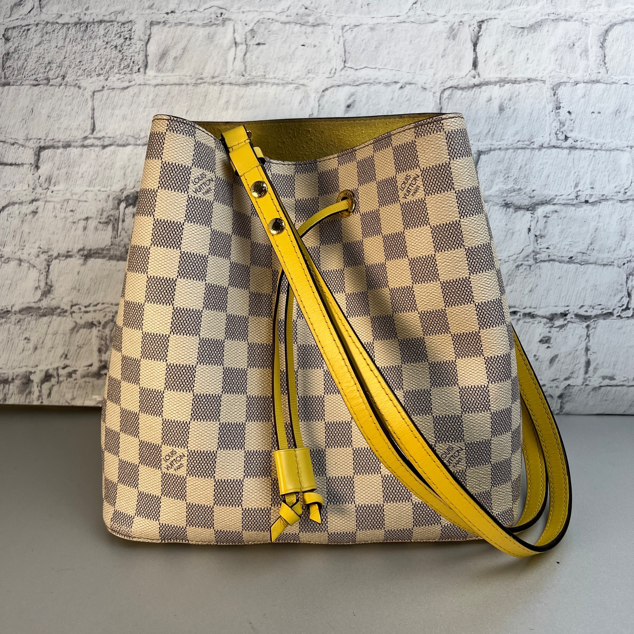 LOUIS VUITTON ルイヴィトン  ダミエ レザー ショルダーバッグ ホワイト A-9444