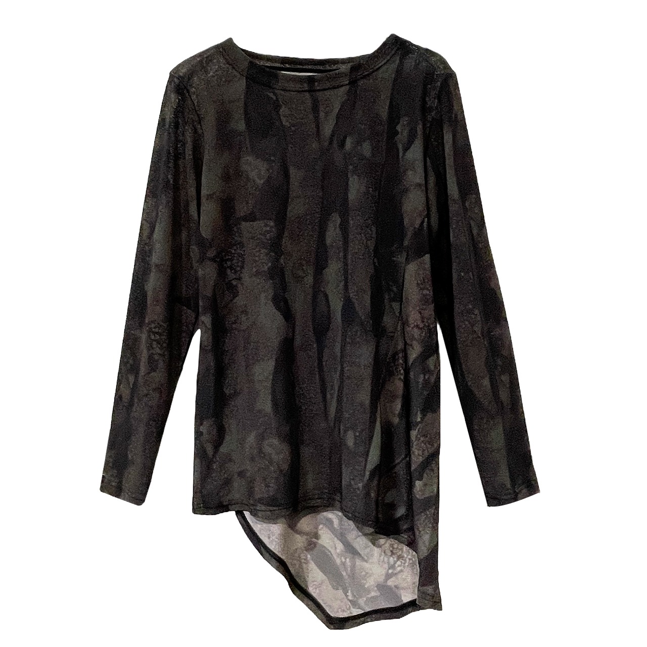 水張りアートプリント スラブジャガードカットソー【254-3247】　