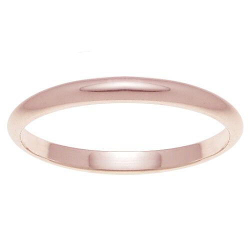 美品 ピンクゴールド リング K18 甲丸 アクセサリー 指輪 U03932美品