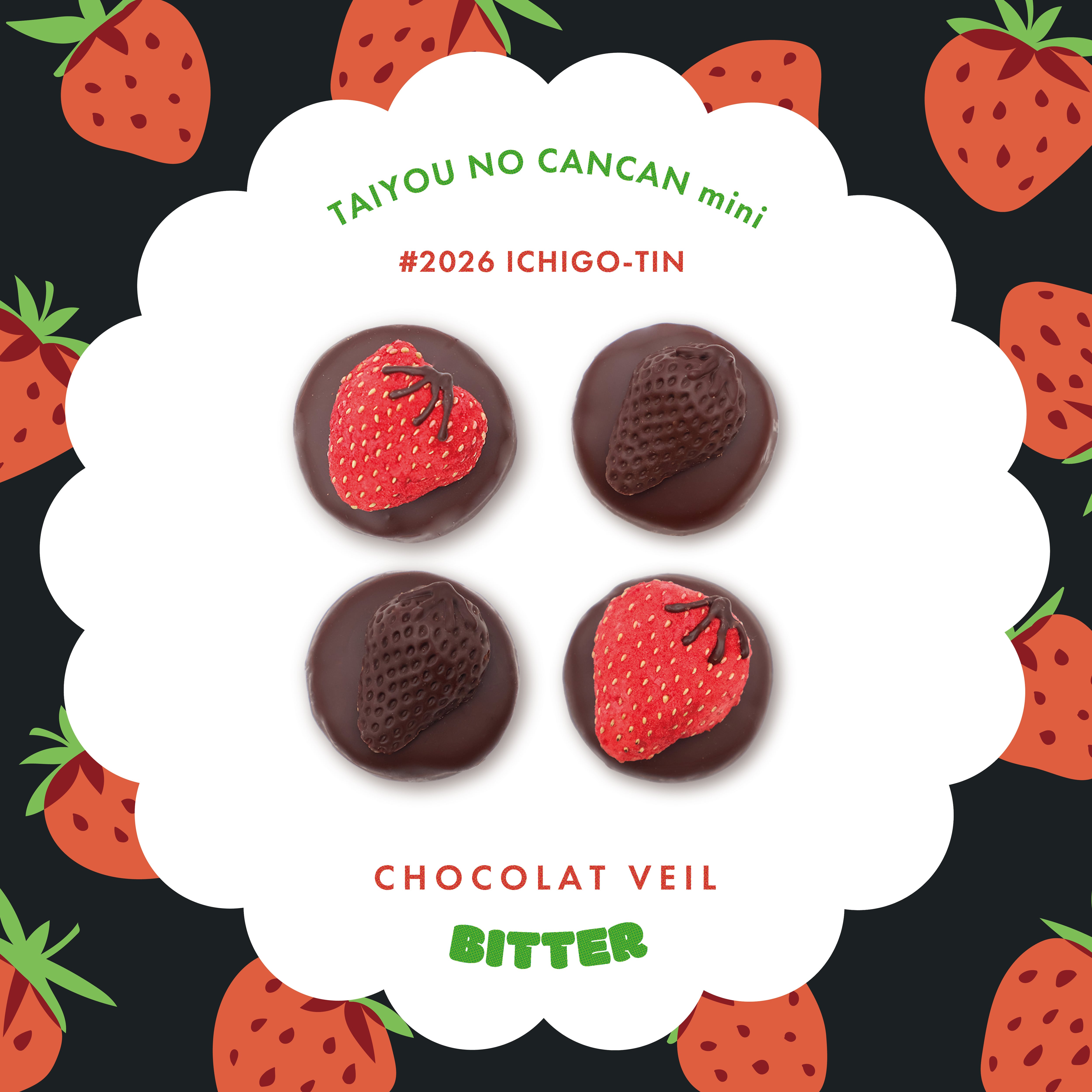 指定日不可【ビター】タイヨウノカンカンmini いちご缶 〜ショコラ