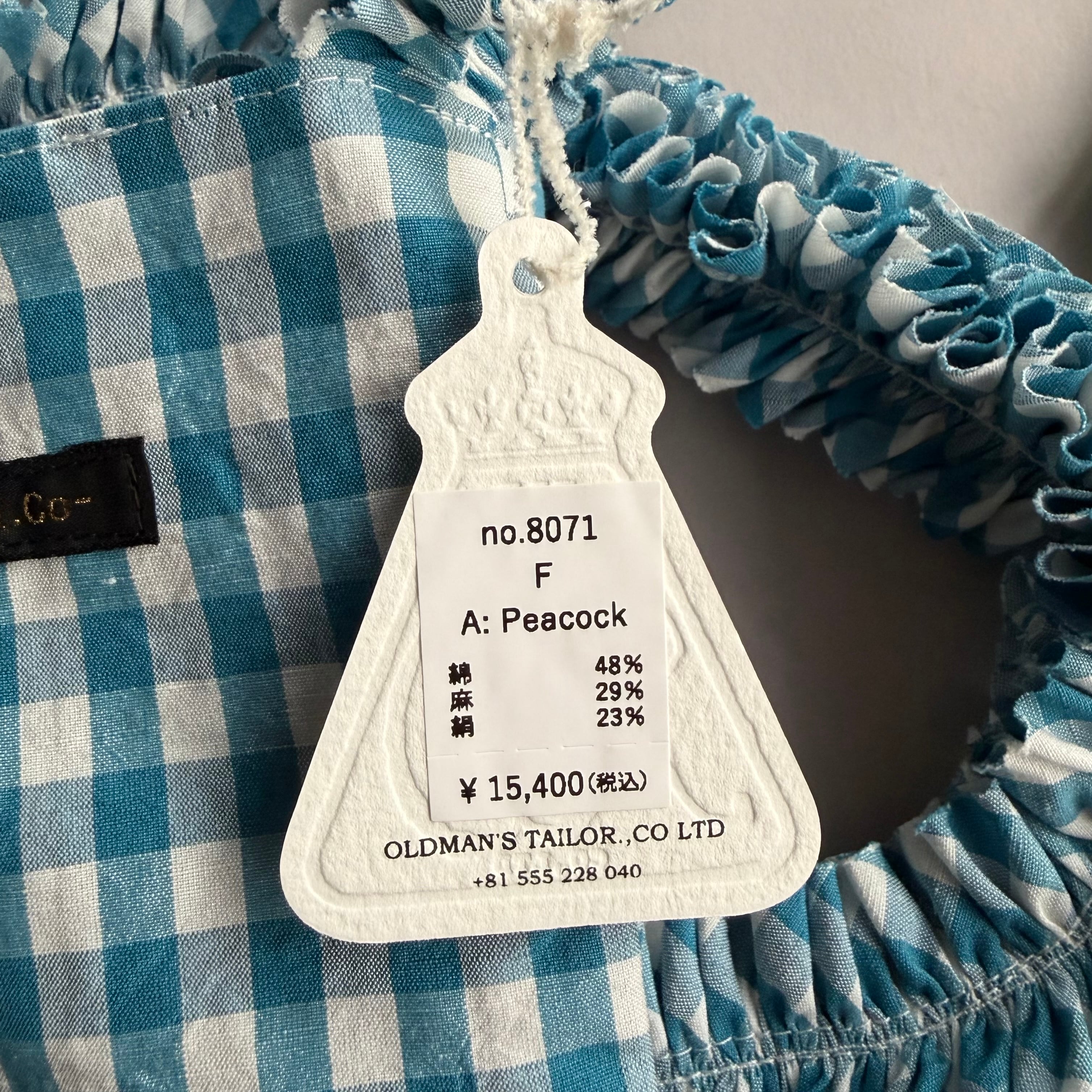 R&D.M.Co-/OLDMAN'S TAILOR オールドマンズテーラー GINGHAM CHECK