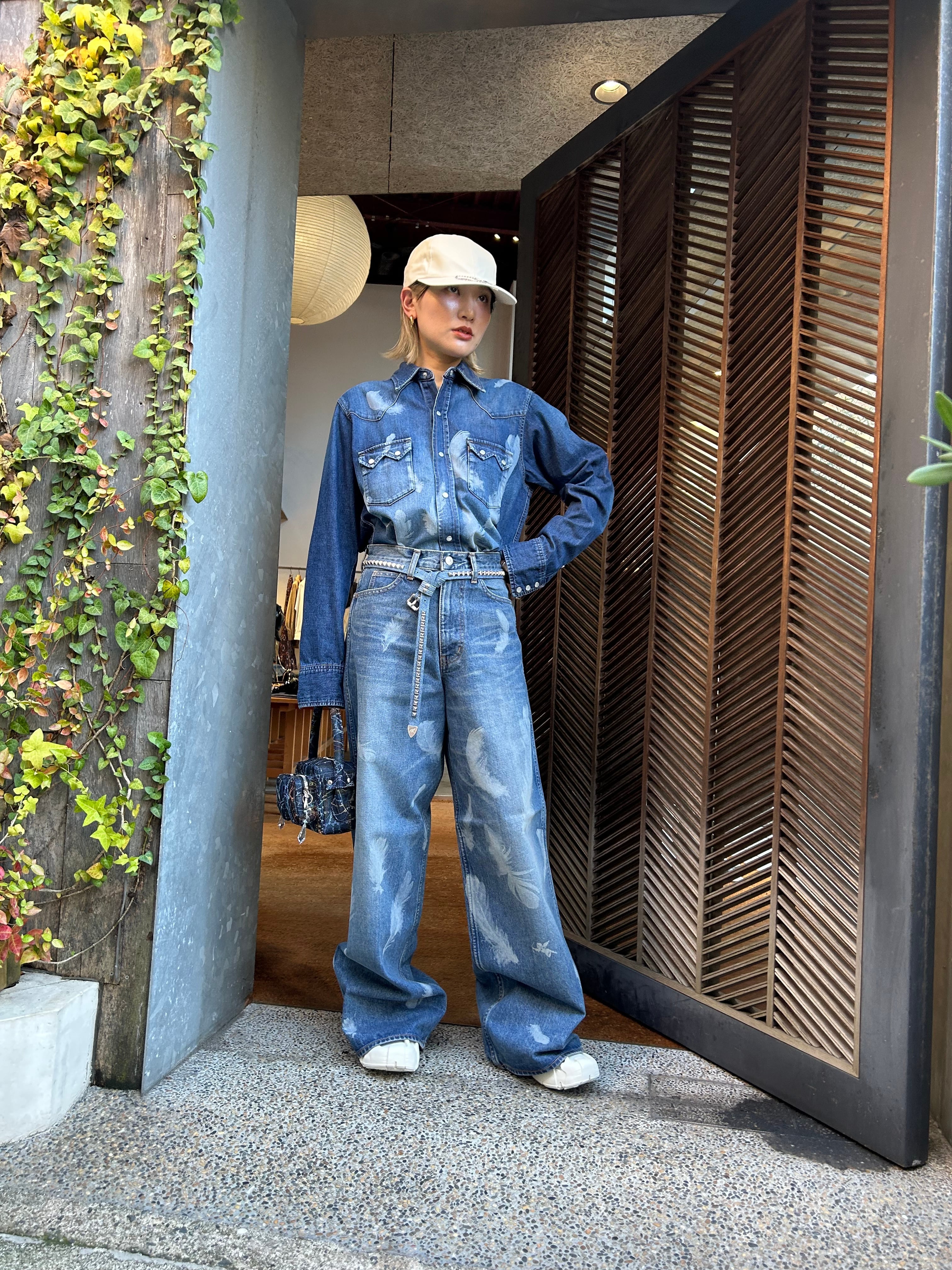 MASU 24aw つつましく STARDUST BELL-BOTTOM JEANS 46