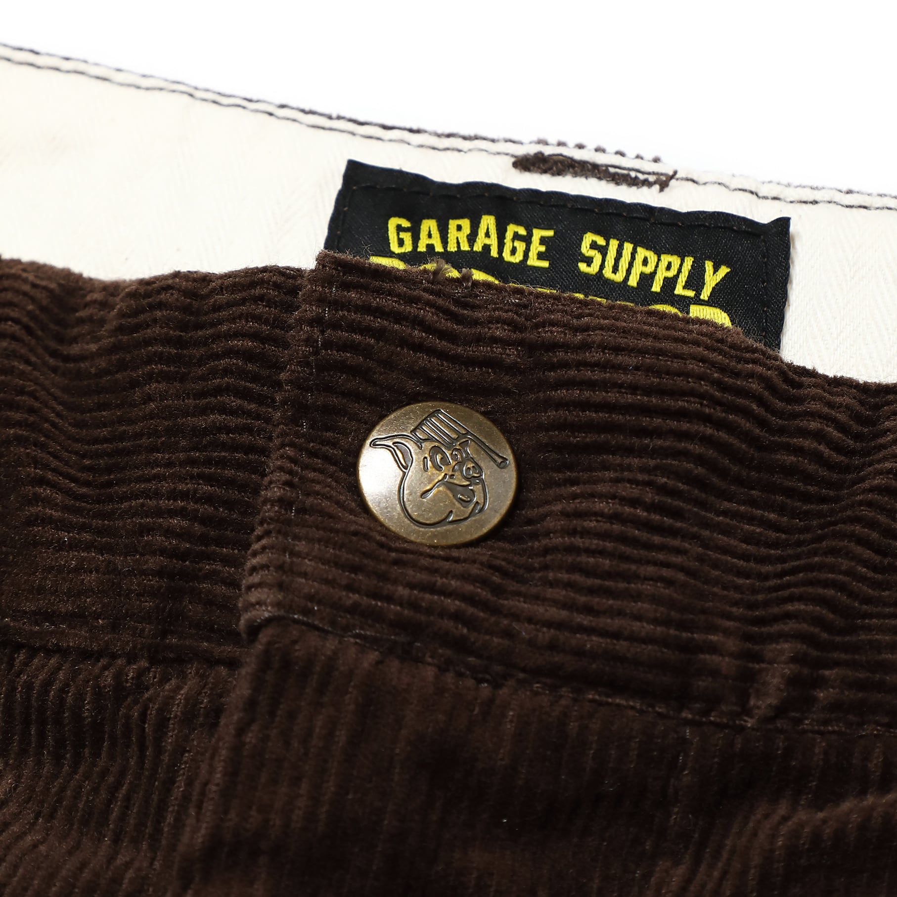LOOSE FIT CORDUROY PANTS/BROWN | PORKCHOP GARAGE SUPPLY