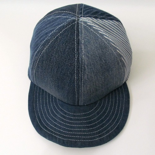 DENIM CRAZY PATTERN MODIFIED CAP