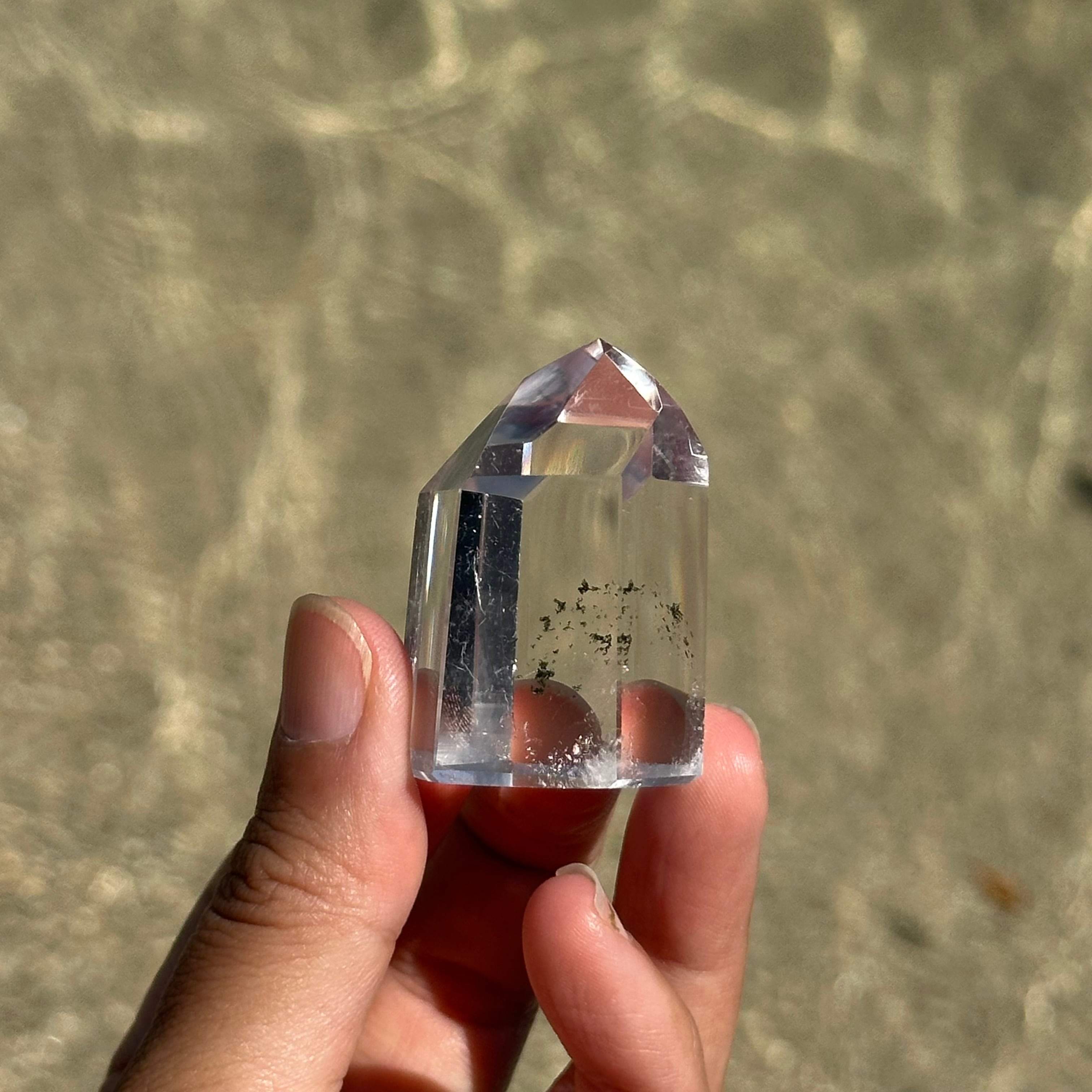 ブラジル産 水晶】ミニ ポイント タワー｜ロッククリスタル・一点もの