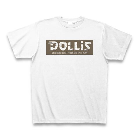 DOLLiS Tシャツ ホワイト/ブラウンボックス