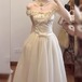 リボンラインレースフリルオフショルワンピ ・78117