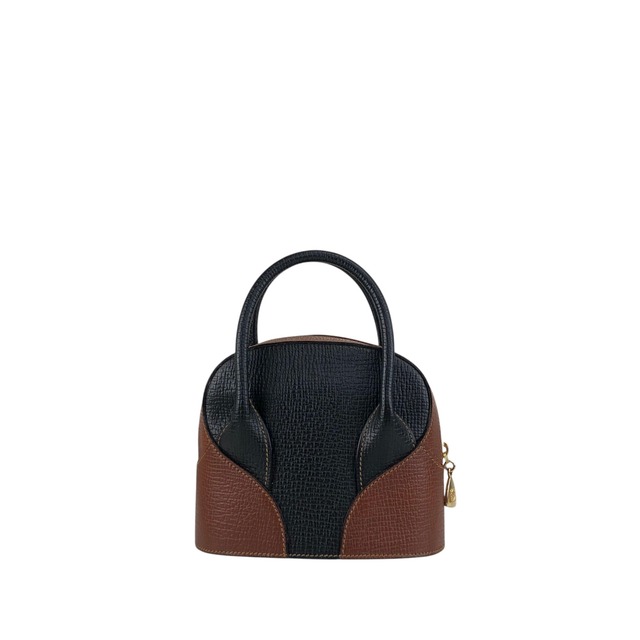 LOEWE ロエベ ショルダーバッグ ブラック ブラウン レザー バイカラー 2way ミニバッグ vintage ヴィンテージ オールド z67fis