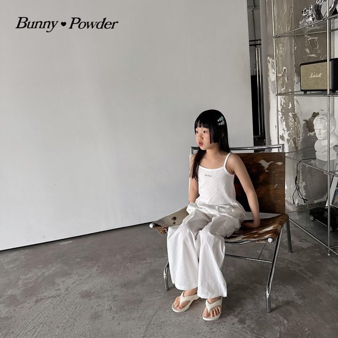 [Bunny Powder] (Planning) Dot Layered Sleeveless / [버니파우더] 기획)도트레이어드나시