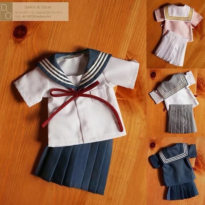 K32 BJD 1/4 ドール 衣装　セーラー服　6点セット　ハンドメイド