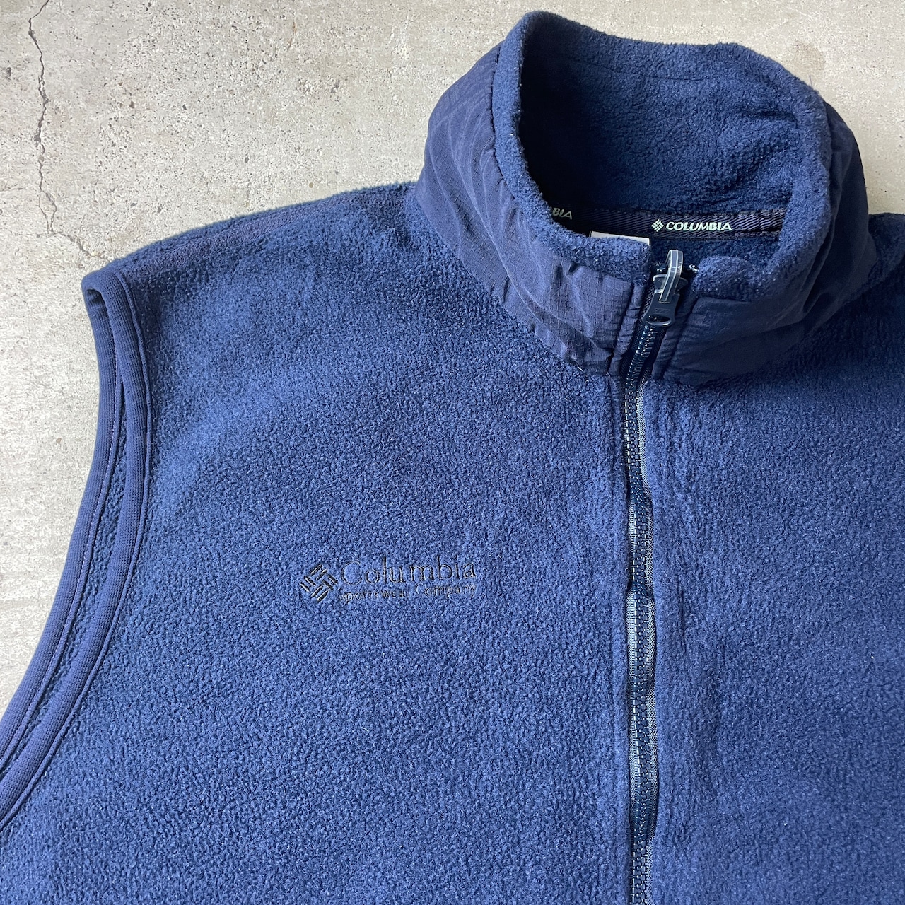 90年代 USA製 Columbia コロンビア フリースベスト メンズL 古着 90s 