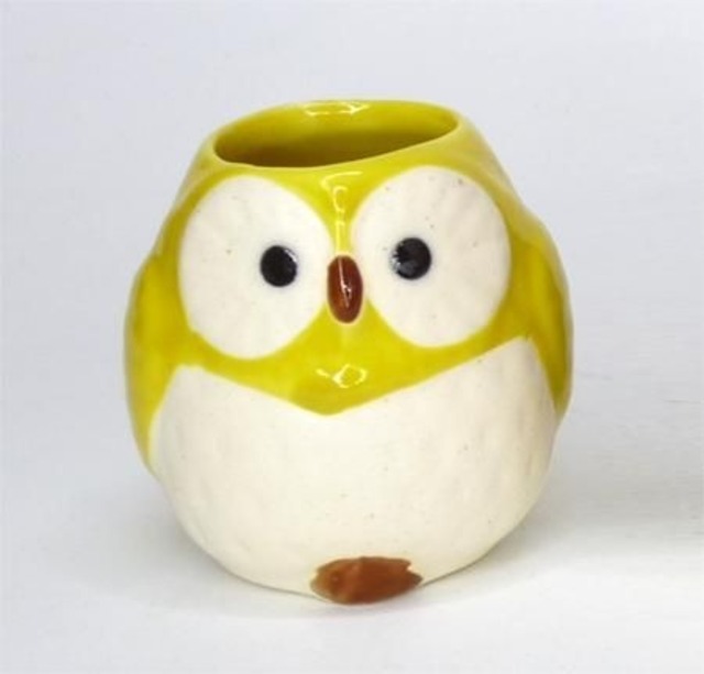 黄ふくろう楊枝入