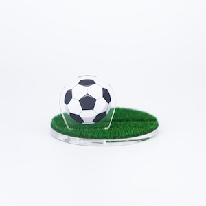 カスタム台座 モフモフ芝な台座 サッカーボール