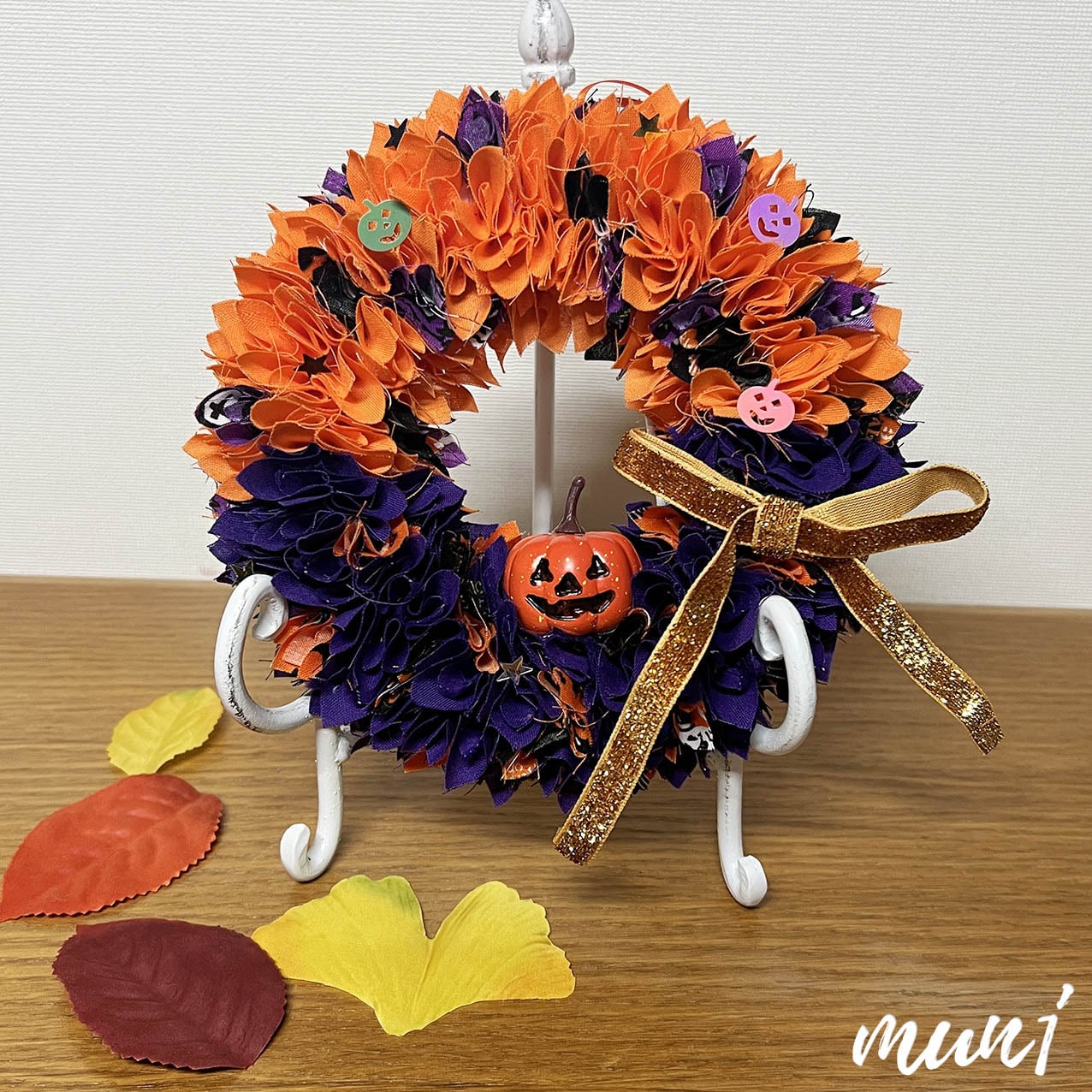 ふわふわ布リース1点❤︎ミニ布リース4点 布花リース 四点 ふわふわ布リース1点❤︎ミニ布リース4点