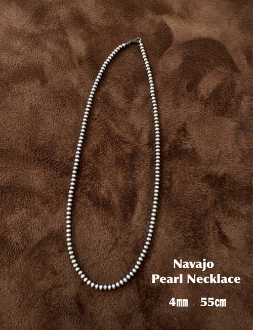 Navajo Pearl Necklace 丸型4㎜　長さ55㎝ ナバホ族　ナバホパールネックレス　