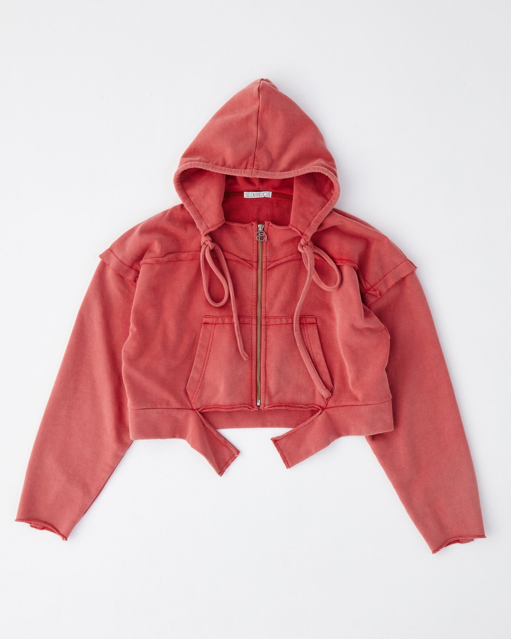 Selenahelios エナメルオーバージャケット アウトレット】Oggiコラボ 2wayストレッチ ノーカラージャケット